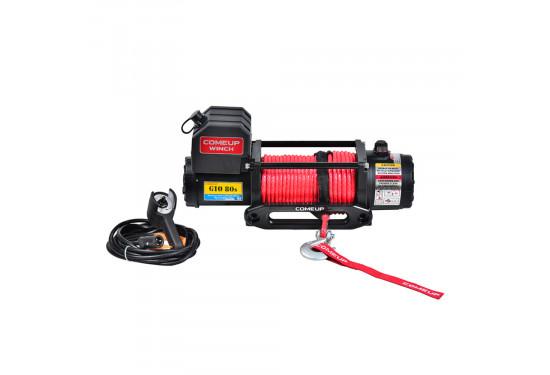 Лебедка электрическая 12V COMEUP GIO 80s 8000 lbs / 3630 кг синтетический трос	