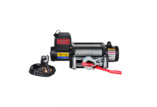 Лебедка электрическая 12V COMEUP GIO 120 STD 12000 lbs / 5443 кг стальной трос