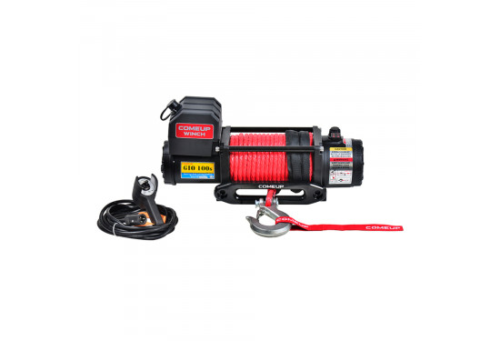 Лебедка электрическая 12V COMEUP GIO 100S STD 10000 lbs / 4535 кг синтетический трос