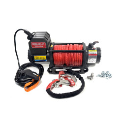 Лебедка электрическая 12V COMEUP GIO 100S STD 10000 lbs / 4535 кг синтетический трос
