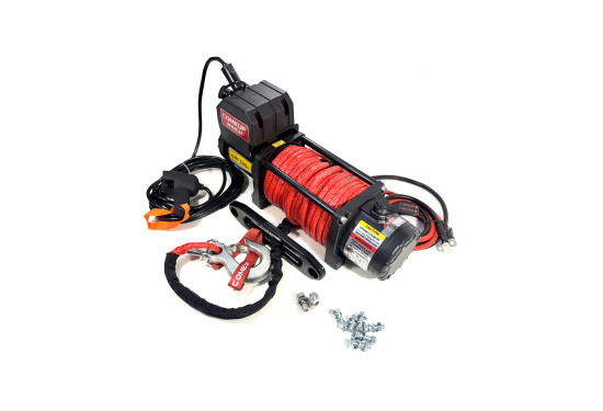Лебедка электрическая 12V COMEUP GIO 100S STD 10000 lbs / 4535 кг синтетический трос
