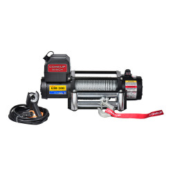 Лебедка электрическая 12V COMEUP GIO 100 STD 10000 lbs / 4535 кг стальной трос