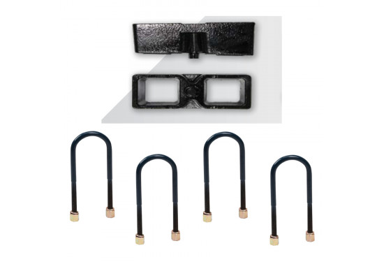 Проставки рессора-мост 50 мм в комплекте со стремянками для Ford Ranger 2006-2024 и Mazda BT-50 2006-2020