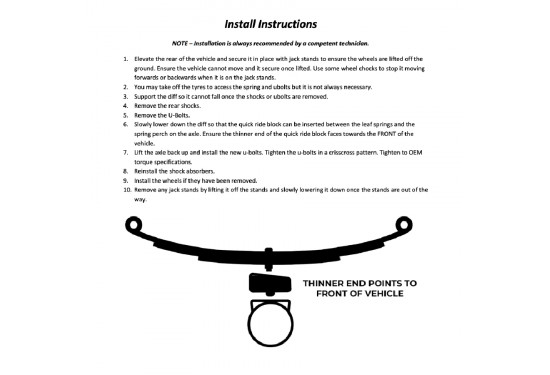 Проставки рессора-мост 50 мм в комплекте со стремянками для Ford Ranger 2006-2024 и Mazda BT-50 2006-2020