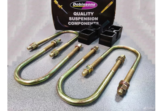 Проставки рессора-мост 50 мм в комплекте со стремянками для Ford Ranger 2006-2024 и Mazda BT-50 2006-2020