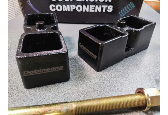 Проставки рессора-мост 50 мм в комплекте со стремянками для Ford Ranger 2006-2024 и Mazda BT-50 2006-2020