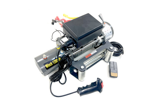 Лебедка электрическая 24V Electric Winch 12000lbs / 5443 кг стальной трос