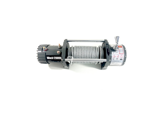 Лебедка электрическая 12V Electric Winch 12000lbs / 5443 кг стальной трос