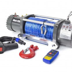 Лебедка электрическая 12V Electric Winch 12000lbs / 5443 кг синтетический трос