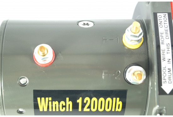 Лебедка электрическая 12V Electric Winch 12000lbs / 5443 кг стальной трос