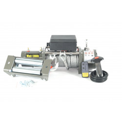 Лебедка электрическая 12V Electric Winch 12000lbs / 5443 кг стальной трос