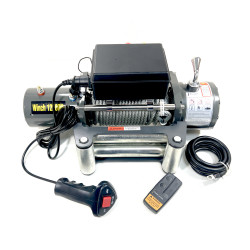 Лебедка электрическая 12V Electric Winch 12000lbs / 5443 кг стальной трос