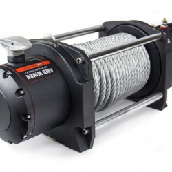 Лебедка электрическая 12V Electric Winch GRIZZLY 17000lbs / 7727 кг стальной трос