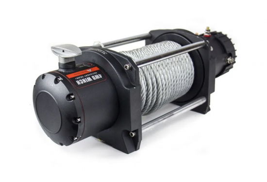 Лебедка электрическая 24V Electric Winch GRIZZLY 17000lbs / 7727 кг стальной трос