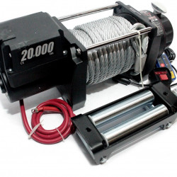 Лебедка электрическая 12V Electric Winch GRIZZLY 20000lbs / 9090 кг стальной трос