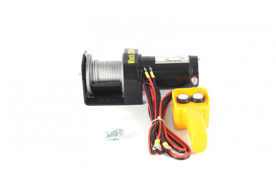 Лебедка электрическая 12V ATV Electric Winch 2000lbs / 907 кг со стальным тросом