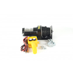 Лебедка электрическая 12V ATV Electric Winch 2000lbs / 907 кг с синтетическим тросом