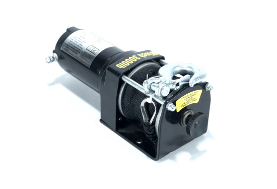 Лебедка электрическая 12V Electric Winch 3000lbs / 1361 кг с синтетическим тросом