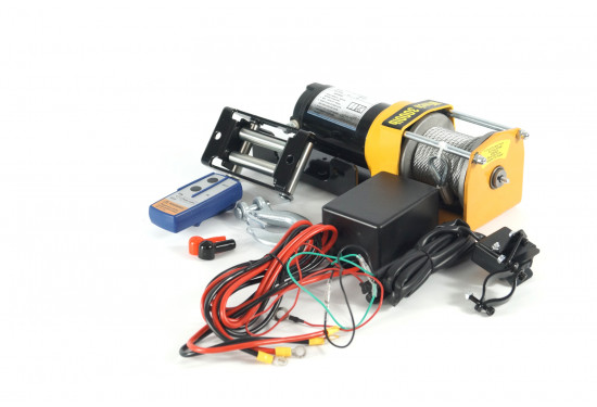 Лебедка электрическая 12V ATV Electric Winch 3000lbs / 1361 кг стальной трос