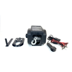 Лебедка электрическая переносная Electric Winch 12V 3500 LBS 1578 кг