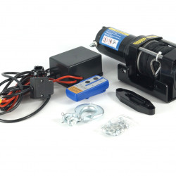 Лебедка электрическая 12 V Electric Winch 4000 lbs / 1814 кг синтетический трос