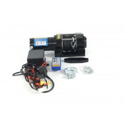 Лебедка электрическая 12 V Electric Winch 4000 lbs / 1814 кг синтетический трос