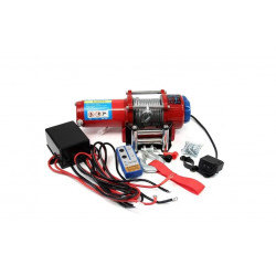 Лебедка электрическая 12V Electric Winch GRIZZLY 4500lbs / 2040 кг синтетический трос