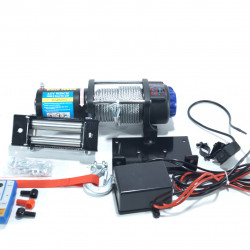 Лебедка электрическая 12V Electric Winch 5000lbs / 2268 кг стальной трос