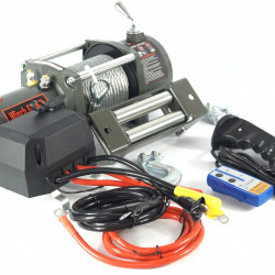 Лебедка электрическая 12V Electric Winch 6000lbs / 2722 кг стальной трос