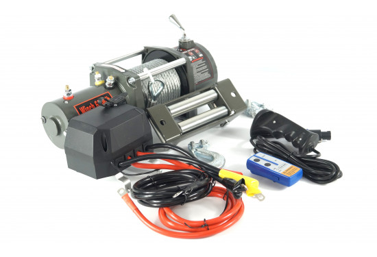 Лебедка электрическая 12V Electric Winch 6000lbs / 2722 кг стальной трос