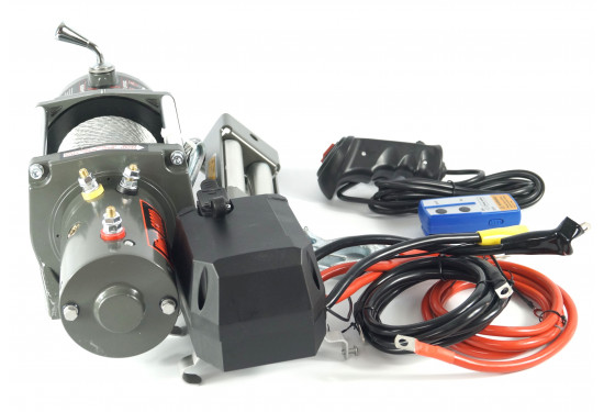 Лебедка электрическая 12V Electric Winch 6000lbs / 2722 кг стальной трос