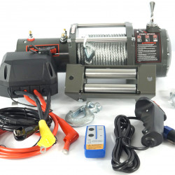 Лебедка электрическая 12V Electric Winch 6000lbs / 2722 кг стальной трос