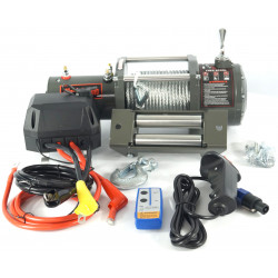 Лебедка электрическая 12V Electric Winch 6000lbs / 2722 кг стальной трос