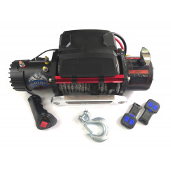Лебедка электрическая 12V Electric Winch GRIZZLY 9500lbs / 4310 кг синтетический трос