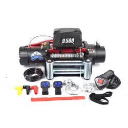 Лебедка электрическая 12V Electric Winch GRIZZLY 9500lbs / 4310 кг стальной трос