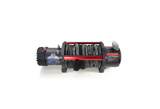 Лебедка электрическая 12V Electric Winch GRIZZLY 9500lbs / 4310 кг синтетический трос