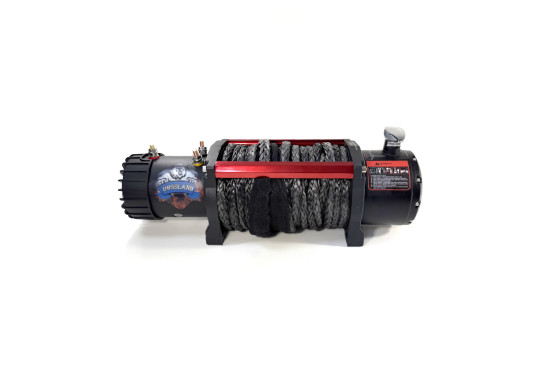 Лебедка электрическая 12V Electric Winch GRIZZLY 9500lbs / 4310 кг синтетический трос