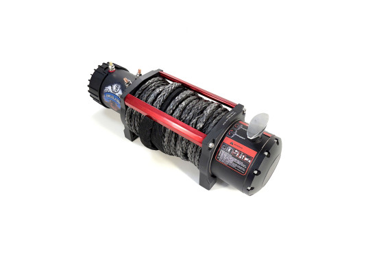 Лебедка электрическая 12V Electric Winch GRIZZLY 9500lbs / 4310 кг синтетический трос