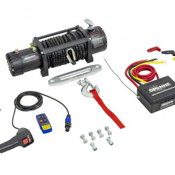 Лебедка электрическая 12V Electric Winch SPIDER 12000lbs / 5443 кг синтетический трос