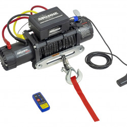 Лебедка электрическая 12V Electric Winch SPIDER 12000lbs / 5443 кг синтетический трос