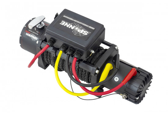 Лебедка электрическая 12V Electric Winch SPIDER 12000lbs / 5443 кг синтетический трос