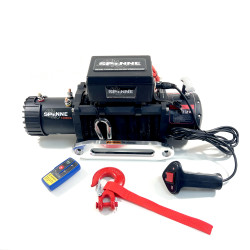 Лебедка электрическая 12V Electric Winch SPIDER 12000lbs / 5443 кг синтетический трос