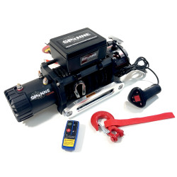 Лебедка электрическая 12V Electric Winch SPIDER 12000lbs / 5443 кг синтетический трос