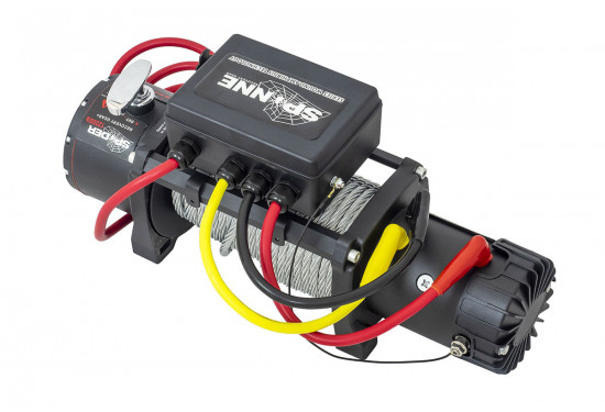 Лебедка электрическая 12V Electric Winch SPIDER 12000lbs / 5443 кг стальной трос