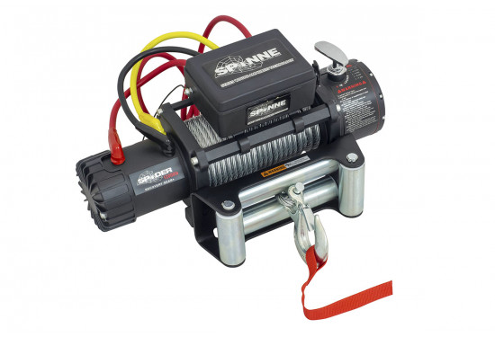 Лебедка электрическая 12V Electric Winch SPIDER 12000lbs / 5443 кг стальной трос