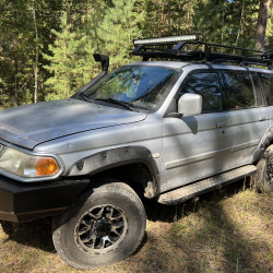 Расширители колёсных арок для Mitsubishi Pajero Sport I (1998-2007) (под силовой бампер)