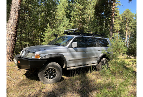 Расширители колёсных арок для Mitsubishi Pajero Sport I (1998-2007) (под силовой бампер)