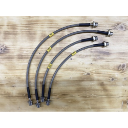 Комплект армированных тормозных шлангов для Toyota Hilux 2005-2015 под лифт 25-50 мм (4 шт.)