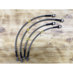 Комплект армированных тормозных шлангов для Toyota Hilux 2015-2024 под лифт 25-50 мм (4 шт.)