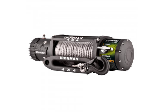 Электрическая лебедка Ironman Monster Winch 12000lbs / 5443 кг 12V (синтетический трос)